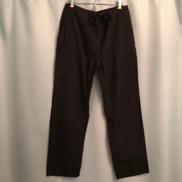 MnJ Black Scrub Bottoms - Picture 1 of 5